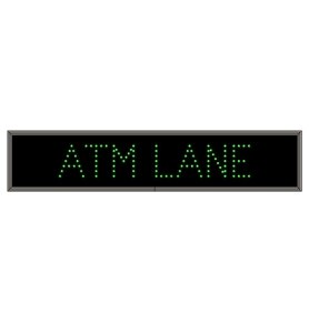 LED ATM LANE Sign - Green