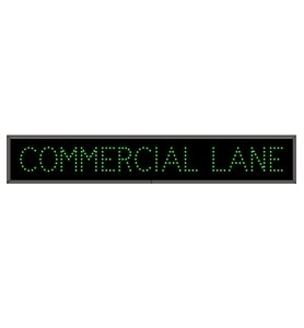 LED COMMERCIAL LANE Sign - Green