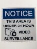 4x4 Decal 24 Hour Surveillance Sticker