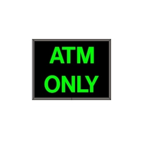 LED Backlit ATM ONLY Sign - 14" x 18"