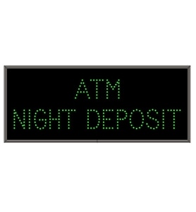 LED ATM / NIGHT DEPOSIT Sign - Green