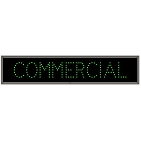 LED COMMERCIAL Sign - Green