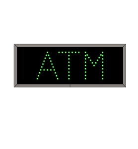 LED ATM Sign - Green
