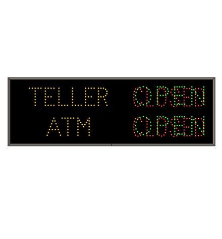 TELLER OPEN / CLOSED ATM OPEN / CLOSED Sign