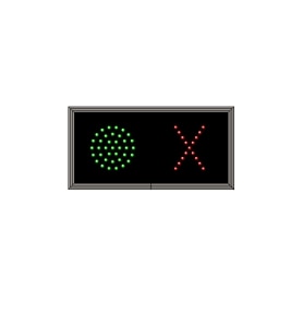 LED Indicator Dot and X - 7 x 14